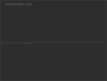 Tablet Screenshot of a2zdiet-plan.com